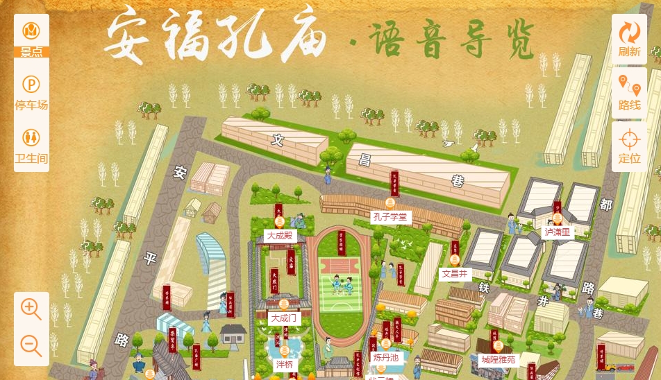 龙凤手绘地图：智慧景区智能化服务的延伸